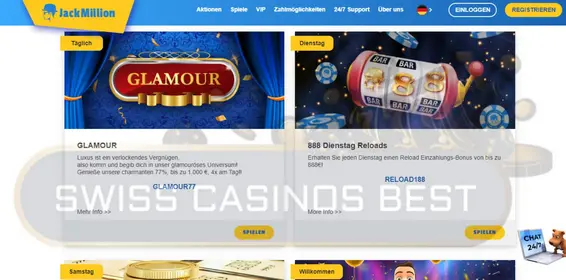 Boni im Jack Million Casino online